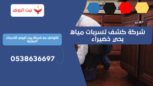 شركة كشف تسربات مياه بحي خضيراء